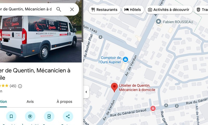 L'Atelier de Quentin — Mécanicien mobile à Vannes et Morbihan